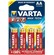 4706 - ELEM VARTA CERUZA LR6 LONGLIFE MAXITECH (MAX POWER)/4 DB - 