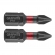 56H500 - BEHAJTTSKE GRAPHITE 56H500 PH1/2DB - Csak rendels esetn tartjuk, szlltsi hatrid kb. 2-3 ht. GRAPHITE  torzis bit tvecsavarozshoz (ref. 56H500) PH1x25 mm. Nagy teljestmnyu bitek, amelyeket nagy nyomatk csavarbehajtval vagy tvecsavarozval, trtn munkavgzshez terveztek. Kivl minsg S2 aclbl kszl, amelyet fokozott rugalmassg s a mechanikai srlsekkel szembeni ellenlls jellemzi. A nagy nyomatk hatsra forg torzis zna cskkenti az ertadst, ami ellenllbb teszi a trssel szemben, s lettartama lnyegesen hosszabb lesz. A hegy cscspontja tkletes illeszkedst garantl. A GRAPHITE mrka a professzionlis ignyeket kielgt elektromos szerszmok s tartozkok szles vlasztkt knlja.