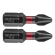 56H501 - BEHAJTTSKE GRAPHITE 56H501 PH2 2DB-OS CSOMAG - Csak rendels esetn tartjuk, szlltsi hatrid kb. 2-3 ht. GRAPHITE  torzis bit tvecsavarozshoz (ref. 56H501) PH2x25 mm. Nagy teljestmnyu bitek, amelyeket nagy nyomatk csavarbehajtval vagy tvecsavarozval, trtn munkavgzshez terveztek. Kivl minsg S2 aclbl kszl, amelyet fokozott rugalmassg s a mechanikai srlsekkel szembeni ellenlls jellemzi. A nagy nyomatk hatsra forg torzis zna cskkenti az ertadst, ami ellenllbb teszi a trssel szemben, s lettartama lnyegesen hosszabb lesz. A hegy cscspontja tkletes illeszkedst garantl. A GRAPHITE mrka a professzionlis ignyeket kielgt elektromos szerszmok s tartozkok szles vlasztkt knlja.